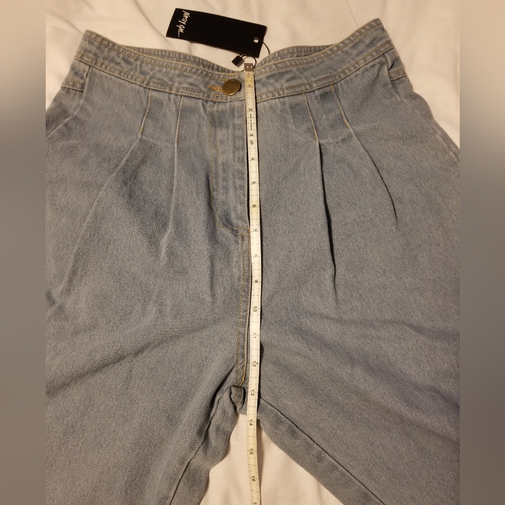 NWT Nasty Gal Collection Mom Jeans  Light Blue Size 6 - Picture 8 of 12
